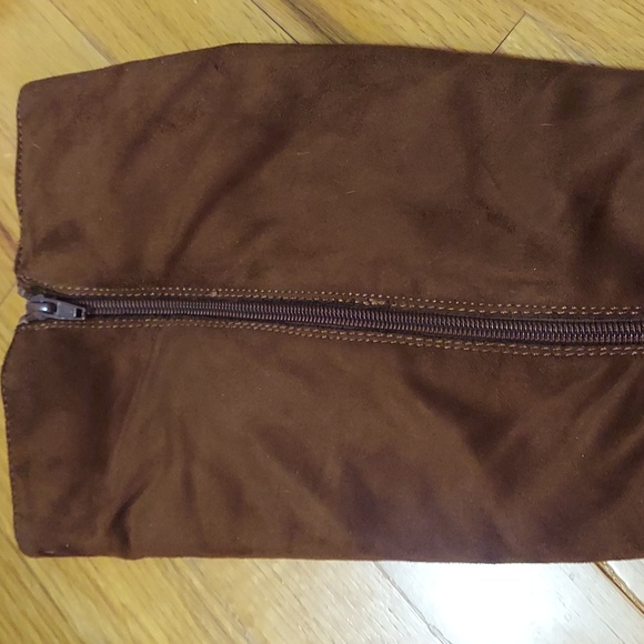 Brown Faux Suede boots- size 7.5 - Picture 5 of 9